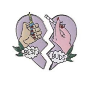 Best buds enamel‎ pin